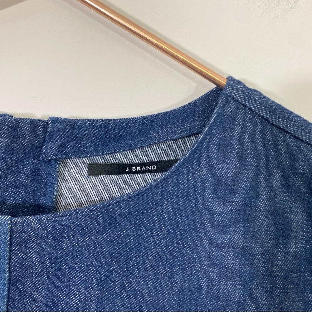 J. Brand X Revolve Small Denim Patchwork Shift Dr… - image 6